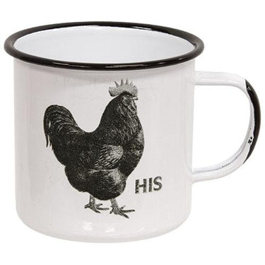 His Chicken Enamel Mug - The Fox Decor